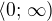 $\langle 0;\, \infty )$