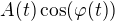 $A(t)\cos(\varphi(t))$