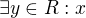 $\exists y\in R: x $