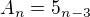 $A_{n}=5_{n-3}$