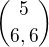 kopírovat do textarea ${5\choose6,6}$