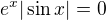 $e^x|\sin x|=0$