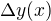 $\Delta y(x)$