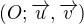 $(O;\overrightarrow{u},\overrightarrow{v})$