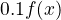 $0.1 f(x)$