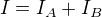 kopírovat do textarea $I=I_{A}+I_{B}$