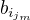 $b_{i_{j_m}}$