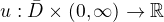 $u:\bar{D}\times(0,\infty)\rightarrow \mathbb{R}$