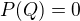 $P(Q)=0$