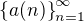 $\{a(n)\}_{n=1}^{\infty}$