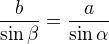 kopírovat do textarea $\frac{b}{\sin \beta}=\frac{a}{\sin \alpha}$