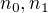 $n_{0}, n_{1}$