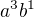 $a^{3}b^{1}$