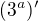 $(3^a)'$