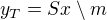 $y_{T}=Sx\setminus m$