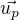 $\vec{u_{p}}$