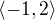 $\langle-1,2\rangle$