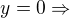 $y=0\Rightarrow $