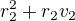 $r_2^2 + r_2v_2$