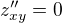 $z''_{xy}=0$