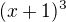 $(x+1)^{3}$