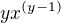 $yx^{(y-1)}$