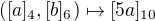 $([a]_4,[b]_6)\mapsto[5a]_{10}$