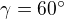 $\gamma =60^\circ \ $