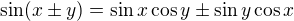 kopírovat do textarea $\sin (x\pm y)=\sin x\cos y\pm \sin y\cos x$