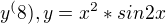 $y^(8), y=x^2*sin2x$