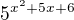 $5^{x^2+5x+6}$