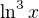 $\ln^3x$