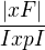 $\frac{|xF|}{IxpI} $
