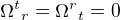 ${\Omega^t}_r = {\Omega^r}_t =0$