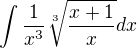 $\int\frac{1}{x^3}\sqrt[3]{\frac{x+1}{x}}dx$