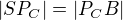 $|SP_C|=|P_C B|$