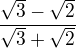 $\frac{\sqrt{3}-\sqrt{2}}{\sqrt{3}+\sqrt{2}}$