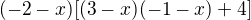 $(-2-x) [(3-x)(-1-x)+4]$