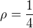 kopírovat do textarea $\rho = \frac14$