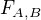 $F_{A,B}$