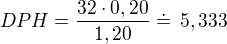 $DPH=\frac{32\cdot 0,20}{1,20}\doteq\,5,333$