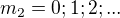 $m_2=0;1;2;...$