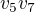 $v_5v_7$