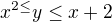 $x^{2\le }y\le x+2$