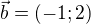 $\vec{b}=(-1;2)$