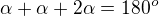 kopírovat do textarea $\alpha+\alpha+2\alpha=180^o$