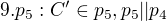kopírovat do textarea $9. p_{5}:C'\in p_{5},p_{5}||p_{4}$