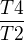 $\frac{T4}{T2}$