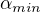 $\alpha_{min}$