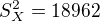 $S^2_{X}=18962$
